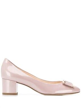 Hogl Classic Bow Pumps in Blush Pink Neutral